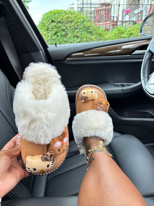 Extra Fluff Hello Kitty Slippers
